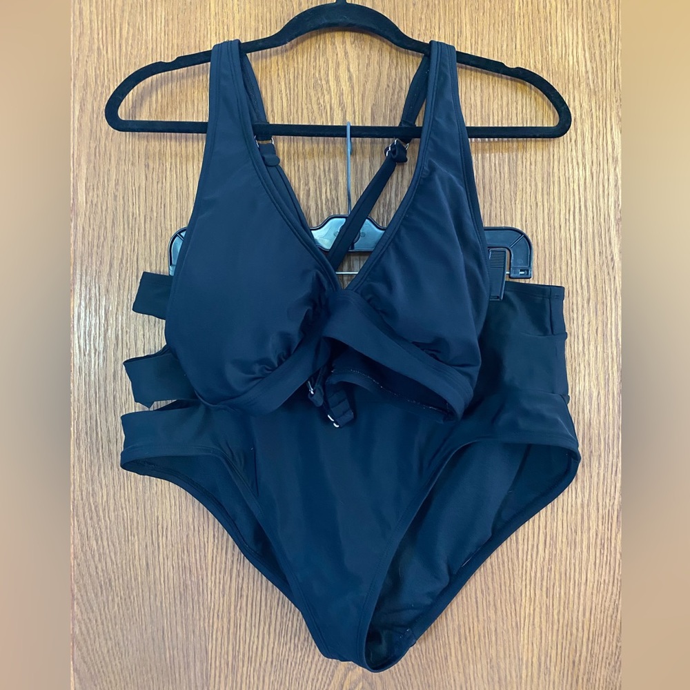 Adore Me Black Plus Sized 2 Piece